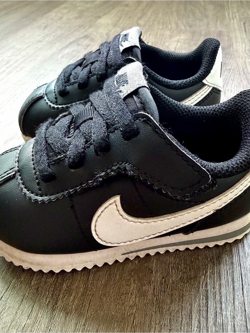 Nike Kids Cortez EasyOn TDV Black White 5C DM0952-001